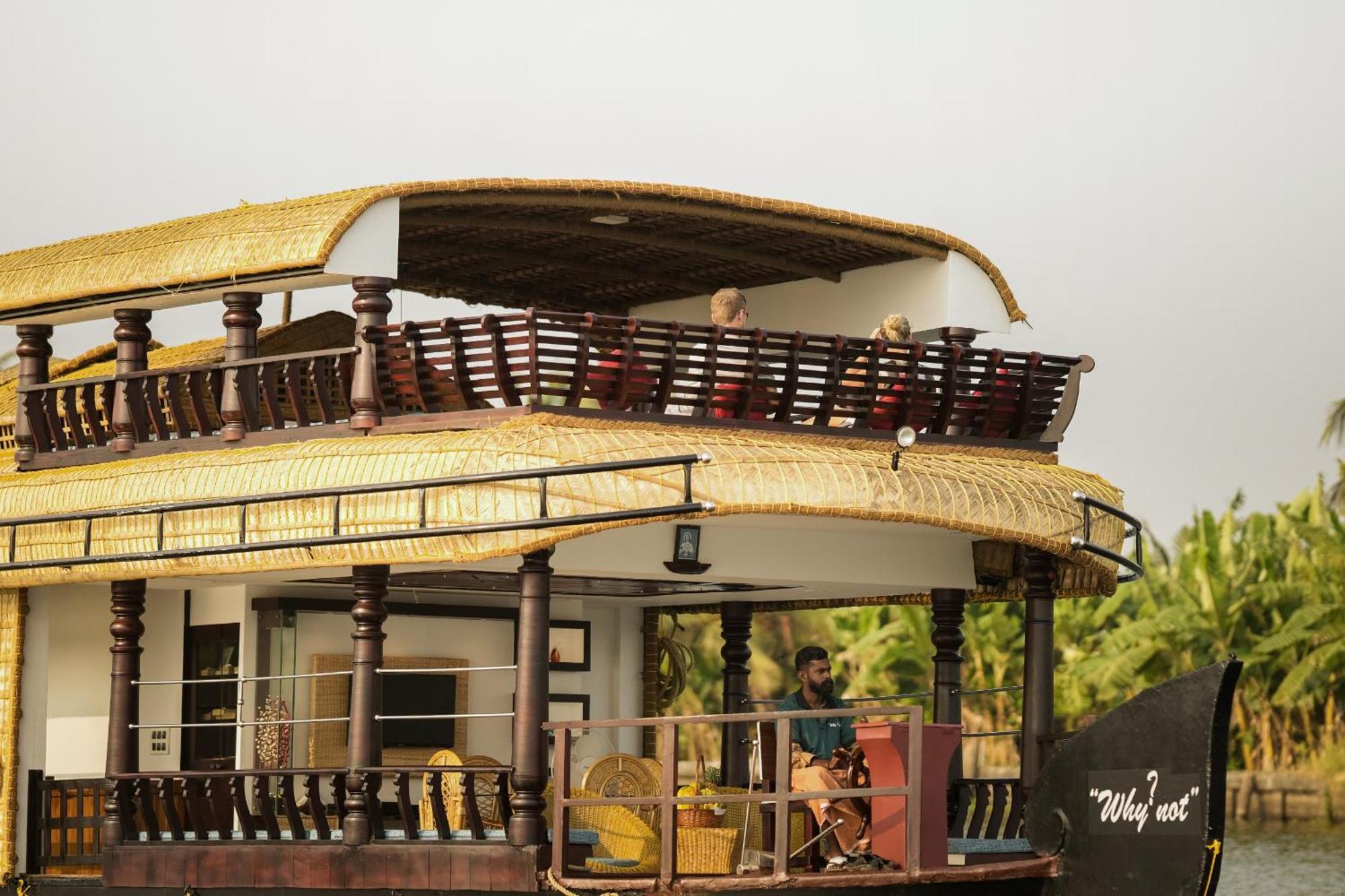 מלון Alappuzha Why Not Houseboat מראה חיצוני תמונה